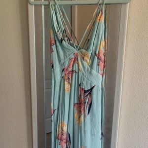 Sea Foam Floral Maxi dress